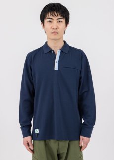 画像9: BEAMS DESIGN（ビームス デザイン）春夏コレクション リンガーポロ 1715-50 トップス 長袖 ポロシャツ  作業服 作業着 (9)