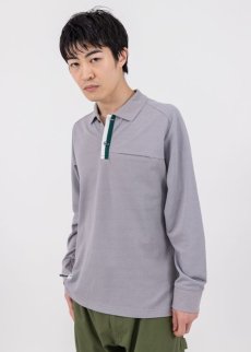 画像8: BEAMS DESIGN（ビームス デザイン）春夏コレクション リンガーポロ 1715-50 トップス 長袖 ポロシャツ  作業服 作業着 (8)