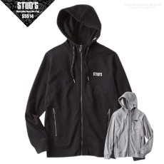 画像1: STUD'S スタッズ CORDURA×USAコットン ジップアップパーカー S5514 (1)