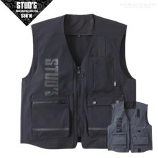 画像1: STUD'S スタッズ 春夏素材 S8816 CORDURA コーデュラ 縦横ストレッチマルチポケットベスト (1)