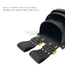 画像2: ニックス 腰道具 KNICKS  BA-301DDX チェーンタイプオールバリスティック3段腰袋 コーデュラ チェーン ゴールド (2)