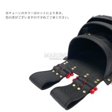 画像2: ニックス 腰道具 KNICKS  BA-301DDX チェーンタイプオールバリスティック3段腰袋 コーデュラ チェーン レッド (2)