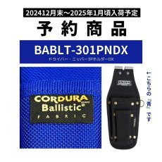 画像1: 予約販売 ニックス 腰道具 KNICKS BABLT-301PNDX チタンプレート入り EVA コーデュラ バリスティック生地  ドライバー・ニッパー3Pホルダー 【青・ブルー】 (1)