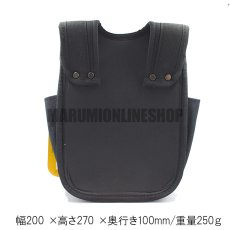 画像6: コーデュラ CORDURA 電工 2段 腰袋 超撥水加工 軽量 ハーネス対応 コヅチ CFC-05 (6)