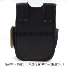 画像8: コーデュラ CORDURA 電工 2段 工具差し付き 腰袋 超撥水加工 軽量 ハーネス対応 コヅチ CFC-07 (8)