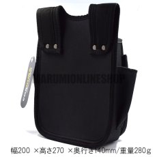 画像7: コーデュラ CORDURA 電工 2段 工具差し付き 腰袋 超撥水加工 軽量 ハーネス対応 コヅチ CFC-07 (7)