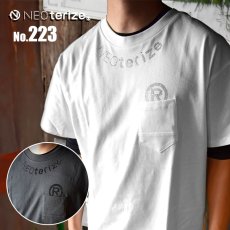 画像1: ネオテライズ 春夏 吸汗速乾 綿 コットン100 ラインストーン Tシャツ 半袖 おしゃれ かっこいい neoterize No.223 (1)