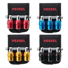 画像1: ベッセル(VESSEL) クイックキャッチャー３連ホルダー ソケットホルダー ビットホルダー 収納 QB10B3 (1)