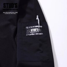 画像8: STUD'S スタッズ 異素材MIXハーフジップブルゾン S9510 (8)