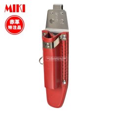 画像1: MIKI 三貴 ミキ 工具差し ツールホルダー プロ用 赤革 レッド 特注品 別注 ラチェットレンチ差し SPH-60-RE (1)