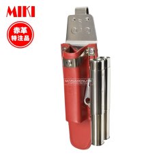 画像1: MIKI 三貴 ミキ 工具差し ツールホルダー プロ用 赤革 レッド 特注品 別注 ラチェットレンチ 16mmマーカー差し SPH-60-RE (1)