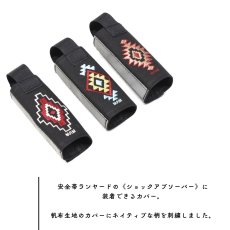 画像3: 安全帯 ランヤード ショックアブソーバーカバー （小） オリジナル 刺繍入り カスタム品 帆布 ブラック (3)