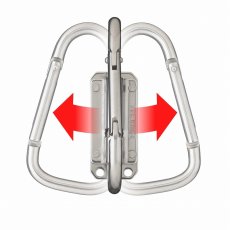 画像4: タジマ TAJIMA 腰道具 着脱セフ工具ホルダーステン スリムカラビナ大 折りたたみ SFSKHS-CLF (4)