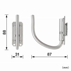 画像3: タジマ TAJIMA 腰道具 着脱セフ工具ホルダーステン スリムJフック 折りたたみ SFSKHS-JF (3)