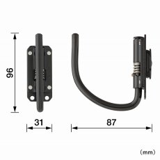 画像3: タジマ TAJIMA 腰道具 着脱セフ工具ホルダースチール スリムJフック 折りたたみ SFSKHI-JF (3)