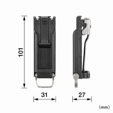 画像4: タジマ TAJIMA 腰道具 着脱セフホルダー胴ベルト用 クリップ式 樹脂 スリム SFC-SHLD (4)