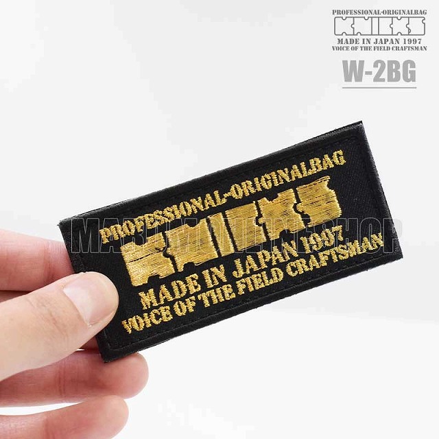 ニックス KNICKS ベルクロ ロゴワッペン W-2BG マジックテープタイプ W2BG